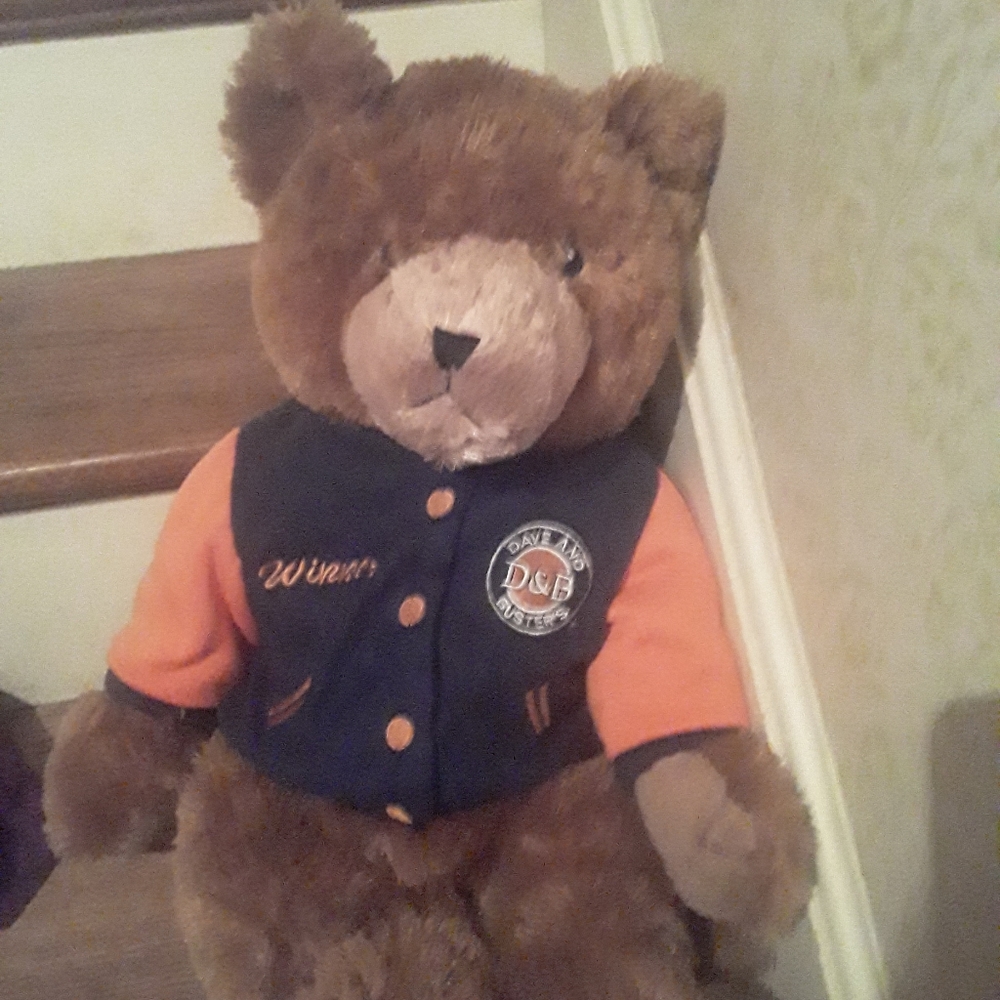 Dave and Busters Large Teddy Bear w4 in Winner